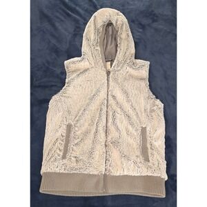 Patagonia‎ Conejo Vest Womens Medium Brown Fleece Full Zip Faux Fur